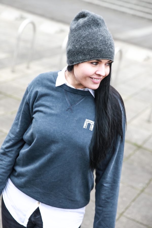 Waterloo Vintage Sweatshirt Grau