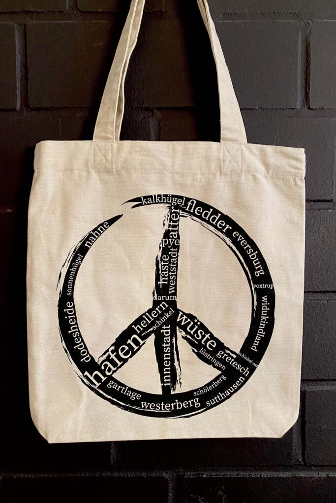 CITY OF PEACE tasche