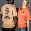 the party has arrived t-shirt oversized OSNAmerch latte kupfer