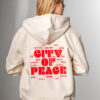 CITY OF PEACE zipper hoodie jacke osnabrück