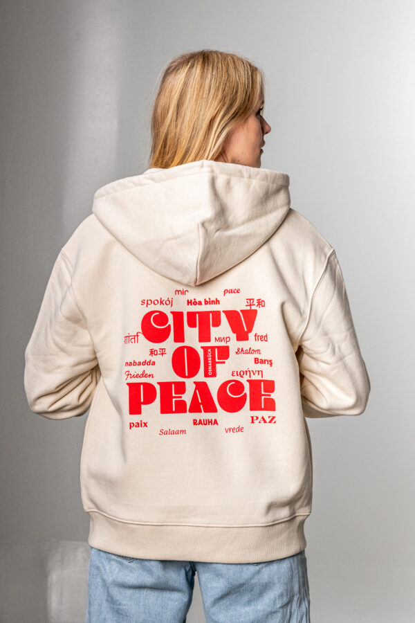 CITY OF PEACE zipper hoodie jacke osnabrück