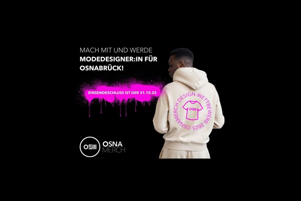 werde modedesigner:in für osnabrück. mach mit beim osnamerch designwettbewerb.