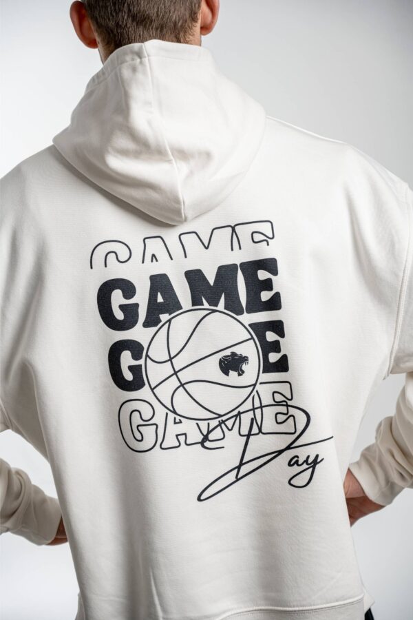 Game Day Hoodie back – Rückansicht mit sichtbarem Backprint