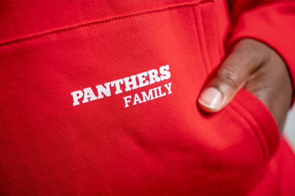 All Panthers Hoodie side – Seitenansicht mit sichtbaren Details