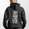 I Never Lost Hoodie back – Rückansicht mit sichtbarem Backprint