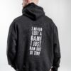 I Never Lost Hoodie back – Rückansicht mit sichtbarem Backprint