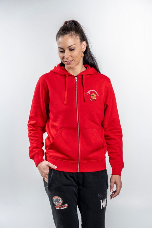 Panthers Family Zipper Hoodie front – Vorderansicht mit sichtbarem Brustprint