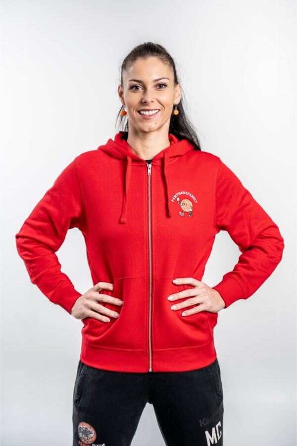 Panthers Family Zipper Hoodie front – Vorderansicht mit sichtbarem Brustprint