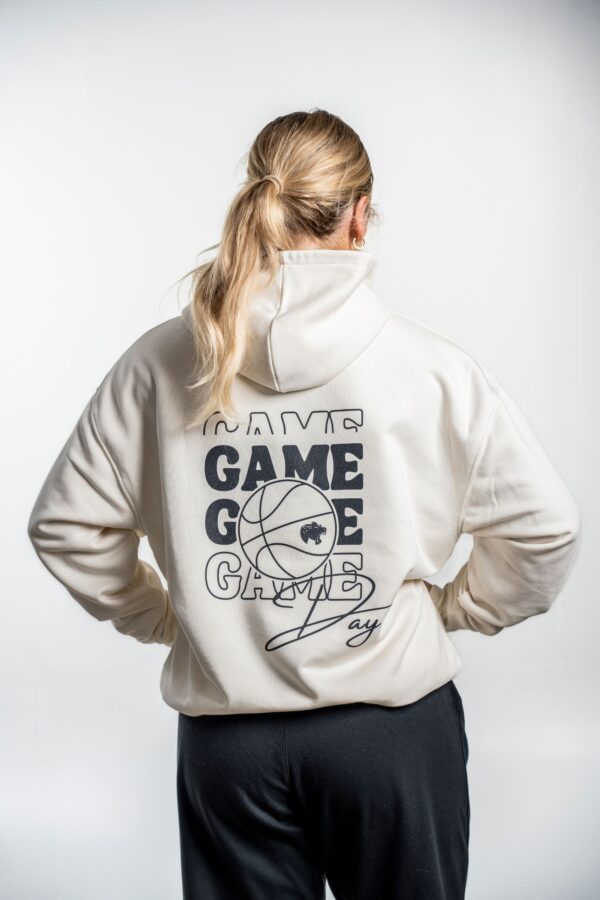 Game Day Hoodie back – Rückansicht mit sichtbarem Backprint