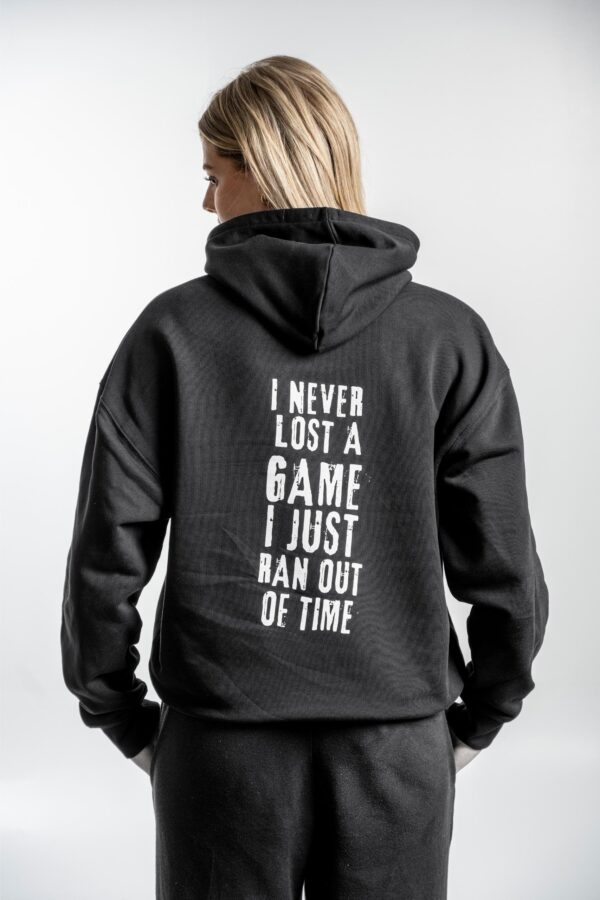 I Never Lost Hoodie back – Rückansicht mit sichtbarem Backprint