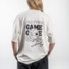 Game Day Heavy Tee back – Rückansicht mit sichtbarem Backprint