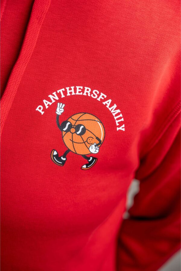 Panthers Family Zipper Hoodie side – Seitenansicht mit sichtbaren Details