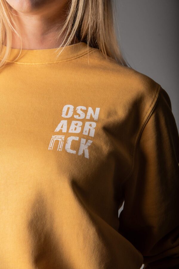Osnabrück Vintage Sweatshirt golden gelb detailansicht