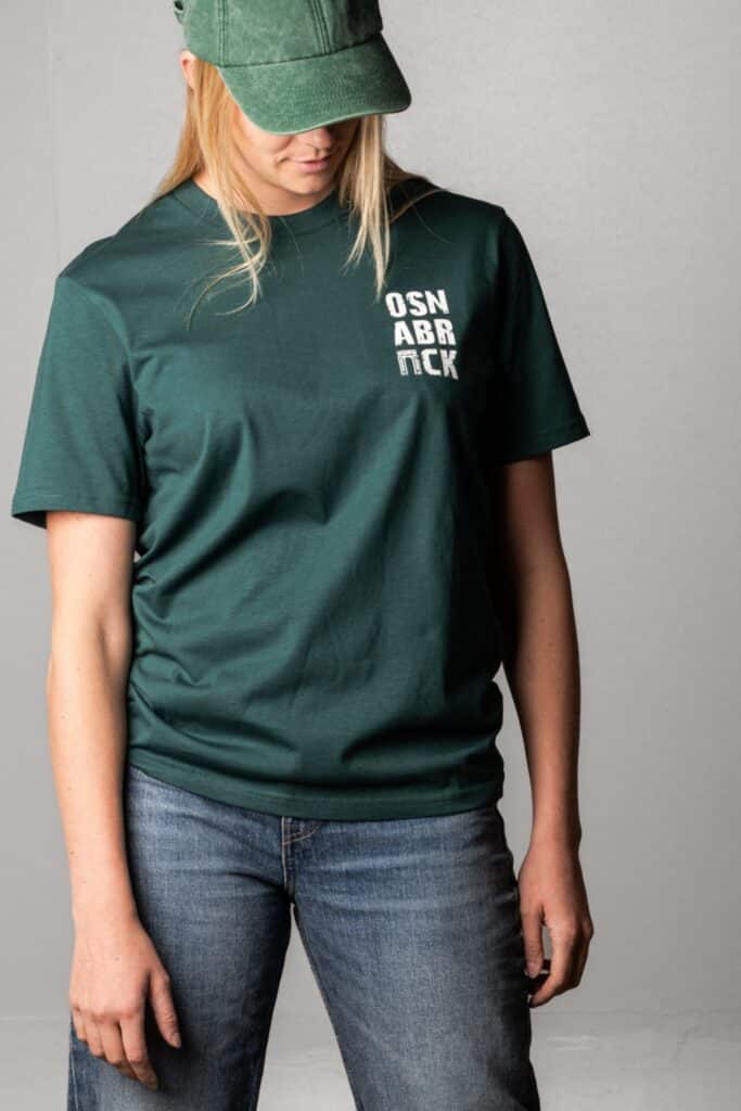 osnabrück t-shirt waldgrün OSNAmerch nachhaltige mode aus osnabrück