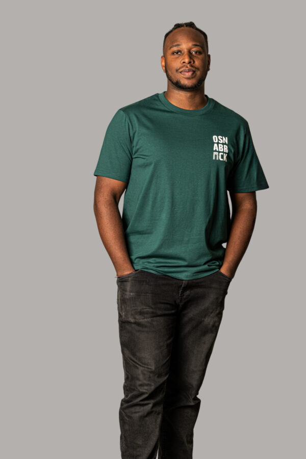 osnabrück t-shirt waldgrün unisex OSNAmerch nachhaltige mode aus osnabrück