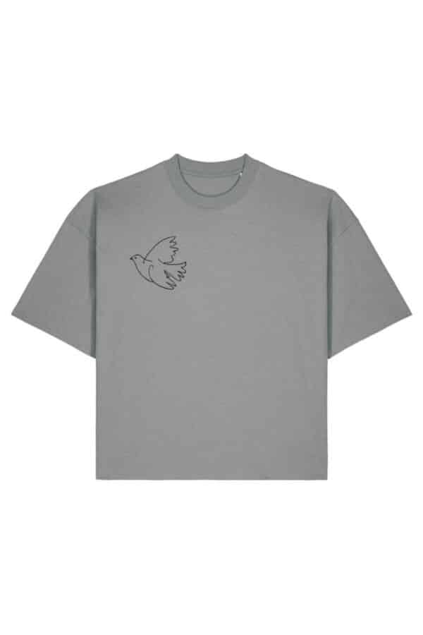 front look peace grey t-shirt osm mika osnamerch osnabrück