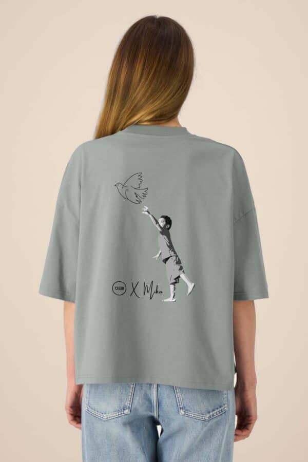 back print peace grey t-shirt osm mika osnamerch osnabrück