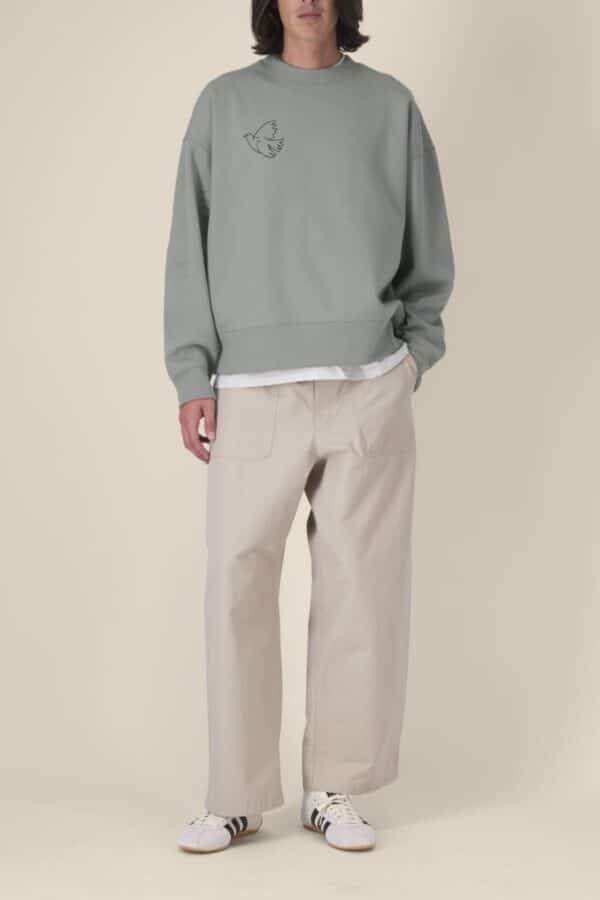 front herren sweatshirt peace grey fair fashion osnabrück osnamerch